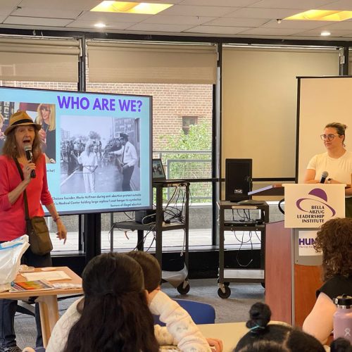 CHOICES staff conducts reproductive healthcare workshop to Summer 2025 The Bella Abzug Leadership Institute (BALI) program.