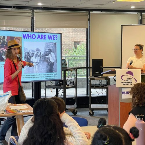 CHOICES staff conducts reproductive healthcare workshop to Summer 2025 The Bella Abzug Leadership Institute (BALI) program.